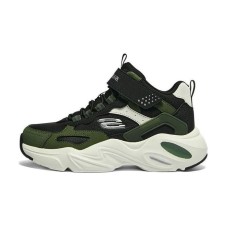 Skechers Cushioning Wear-Resistant Kids Lifestyle Shoes Green Black Kids' зеленый черный, 27.5