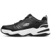 Skechers Sport Anti-Slip Wear-Resistant Low-Top Casual Shoes Men's Black White White/Charcoal Gray, 43