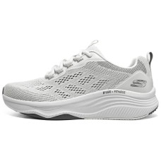 Skechers D'lux Fitness Cushioning Anti-Slip And Wear-Resistant Low-Top Casual Running Shoes Men's Gray White Серый Белый, 39.5
