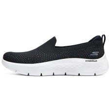 Skechers Go Walk Fle Wear-resistant And Lightweight Low-Top Casual Shoes Women's Black White Черно-белый, 35.5