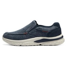 Skechers Solvano Cushioning Quick Dry Low Top Casual Shoes Men's Blue Синий, 41