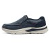 Skechers Solvano Cushioning Quick Dry Low Top Casual Shoes Men's Blue Синий, 41