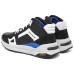 Skechers Global Jogger Anti-Slip Wear-Resistant Mid-Top Casual Shoes Men's Black Blue 39.5