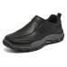 Skechers Respected Cushioning, Slip Resistant, Abrasion Resistant, Breathable Low Top Casual Shoes Men's Black Черный, 42.5