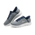 Skechers Go Walk Fle Hands Free Slip-Ins Low-Top Casual Shoes Men's Gray Blue Gray Blue, 39.5