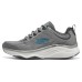 Skechers D'lux Fitness Anti-Slip Wear-Resistant Low-Top Running Shoes Men's Gray White 44