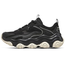 Skechers Rover X Slip-Resistant Low-Top Running Shoes Women's Black Beige 36