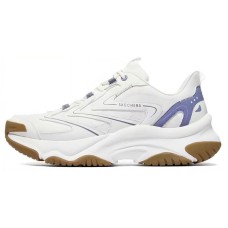 Skechers Anti-Slip Wear-Resistant Low-Top Casual Shoes Men's White Blue White blue, 39.5