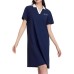Skechers Short-Sleeved Dresses Women's Marine Blue Marine Blue-00DU, XL