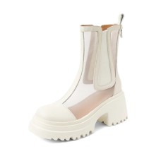 RAPHAEL SONA Short Chelsea Boots 8cm Women's Белый, 34