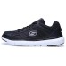 Skechers Mens X Cushioning Anti-Slip And Wear-Resistant Low-Top Sports Casual Shoes Black White 41