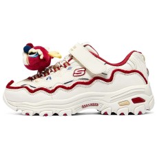 Skechers Kids' Casual Shoes Grade School white red, 28.5