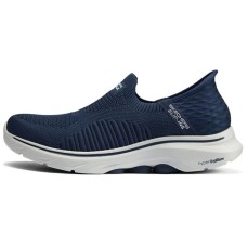 Skechers GO WALK 7 Cushioning Breathable Lightweight Low-Top Casual Shoes Men's Marine Blue Синий, 39.5