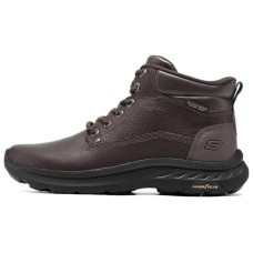 Skechers SKECHERS MENS USA Anti-Slip Wear-Resistant High-Top Casual Shoes Men's Red Brown Красно-коричневый, 39.5
