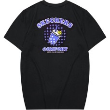 Skechers Colorful T Shirt Unisex Carbon Black Carbon Black 0018, M