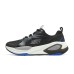 Skechers Cushioning Breathable Rebound Low-Top Casual Running Shoes Men's Black Blue Black Blue, 43