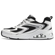 Skechers Cushioning Wear-Resistant Low-Top Casual Shoes Women's Black White Черно-белый, 38