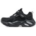 Skechers Boys Slip Resistant Anti Kick Low Top Kids Lifestyle Shoes Black Gray Teenagers Black Gray Color, 27.5