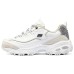 Skechers Balance Lightweight Low-Top Casual Shoes Women's White Gray White gray, 36.5