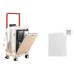OTA Pc Travel Luggage Unisex Multicolor Pearly white zipper, 20 inches on board