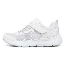Skechers Great News Abrasion-Resistant Slip-Resistant Low-Top Kids' Running Shoes White Silver Teenagers 27.5