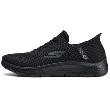 Skechers Go Walk Fle Cushioning Anti-Slip And Wear-Resistant Low-Top Casual Running Shoes Men's Black Черный, 39.5
