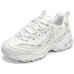 Skechers DLITES Slip-Resistant Breathable Low-Top Chunky Sneakers Women's White Белый, 37.5