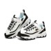 Skechers Durable Breathable Lightweight Kids Lifestyle Shoes White Black Teenagers 32