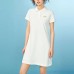 Skechers Short-Sleeved Dresses Women's Marshmallow White Marshmallow white 0074, M