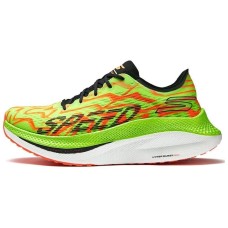 Skechers MEN'S GO Durable Breathable Low-Top Marathon Running Shoes Men's Green Orange Зеленый/Оранжевый, 43