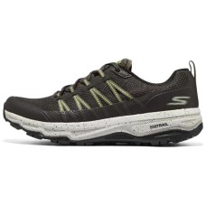 Skechers Go Run Trail Running Shoes Men Low-Top Olive Green/White 42.5