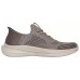 Skechers Slip Ins Slip-Ins Technology Breathable Lightweight Mid-Top Casual Shoes Men's Khaki Зеленый, 43