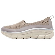 Skechers Modern D'Lu Anti-Slip Wear-Resistant Low-Top Casual Shoes Women's Taupe 39.5