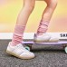 Skechers Anti-Slip Wear-Resistant Low-Top Skateboard Shoes Light Pink Kids' Розовый, 36