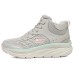 Skechers D'Lux Walker Cushioning Slip Resistant Mid Top Casual Shoes Women's Gray 37