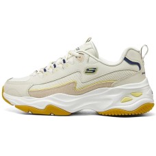 Skechers D'Lites 4.0 Shoes 'Beige Yellow' Natural/Orange, 44