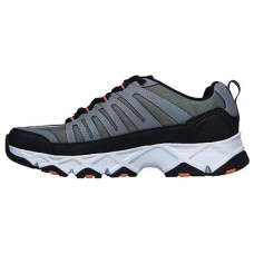 Skechers Crossbar Stilholt Cushioning Anti-Slip And Wear-Resistant Low-Top Casual Shoes Men's Black 45.5