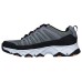 Skechers Crossbar Stilholt Cushioning Anti-Slip And Wear-Resistant Low-Top Casual Shoes Men's Black 45.5
