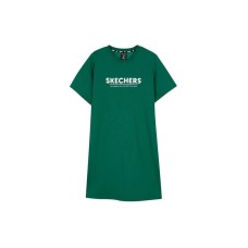 Skechers SS24 Short-Sleeved Dresses Women's Evergreen Evergreen/001Z, XL