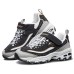 Skechers Slip Resistant Cushioning Wear Resistant Support Low Top Kids' Running Shoes Black Gold Teenagers 35