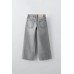 Джинсы wide leg ZARA Серый, 6 лет (116 см)
