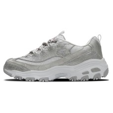 Skechers DLITES Chunky Sneakers Women's Mid-Top Silver Серебристый, 38