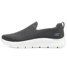 Skechers Go Walk Fle Cushioning Anti-Slip Wear-Resistant Breathability Low-Top Casual Shoes Men's Gray Blue 42