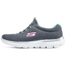 Skechers Summits Durable Breathable Low-Top Casual Shoes Women's Gray Серый, 35.5