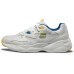 Skechers D'LITES Durable Breathable Low Top Chunky Sneakers Men's White Yellow Blue 41.5