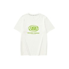 Skechers T Shirt Unisex Marshmallow White Белый, L