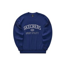 Skechers Colorful Sweatshirt Unisex Navy Blue Navy Blue/02V3, S