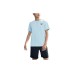 Skechers Casual Sportswear Men's Cashmere Blue+Carbon Black, Short-Sleeved Shirt+Shorts, S