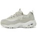 Skechers DLITES Anti-Slip Wear-Resistant Low-Top Chunky Sneakers Women's Gray Silver Серый, 36.5