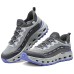 Skechers Slip Ins Anti-Slip Wear-Resistant Low-Top Running Shoes Women's Gray Purple Серый с фиолетовым, 36
